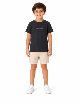 Franela Niño, Tommy Hilfiger Negro